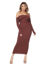 Load image into Gallery viewer, Backless Midi Dress (Chocolate)
